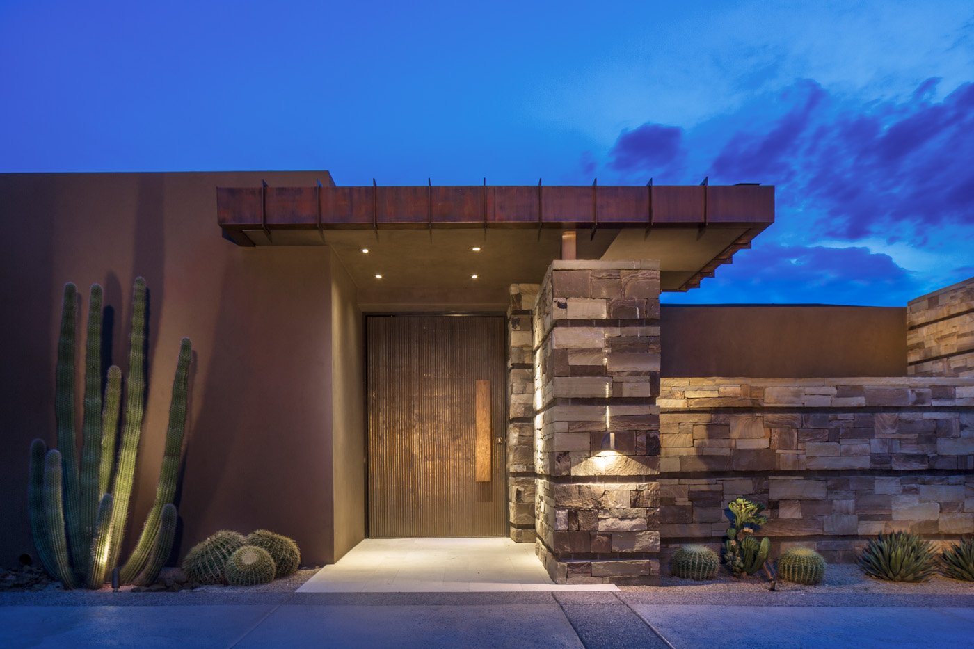 interior design arizona exterior stone desert house