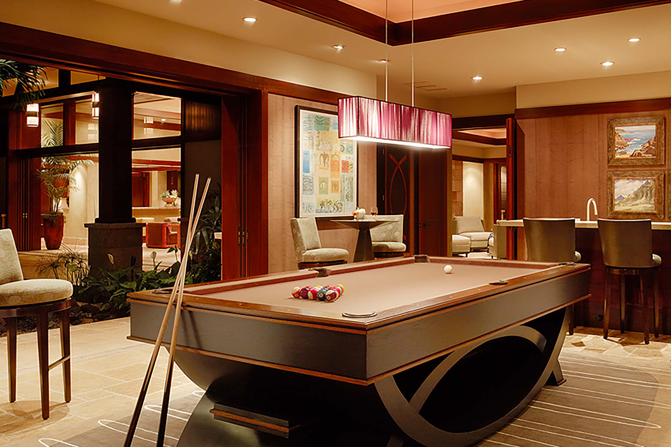 interior design kona hawaii pool table